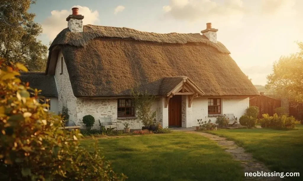 Irish cottage with blessing