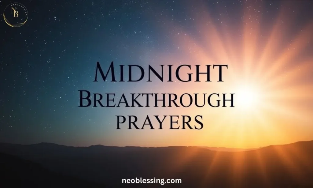 Midnight breakthrough prayer