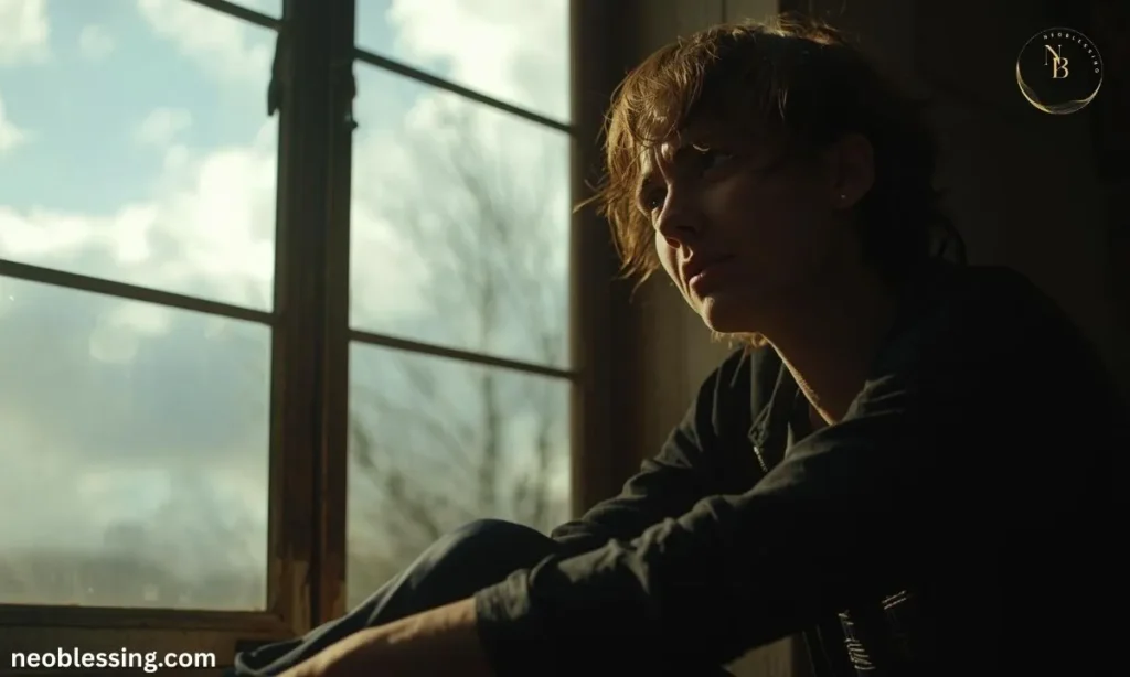 Person praying with hope