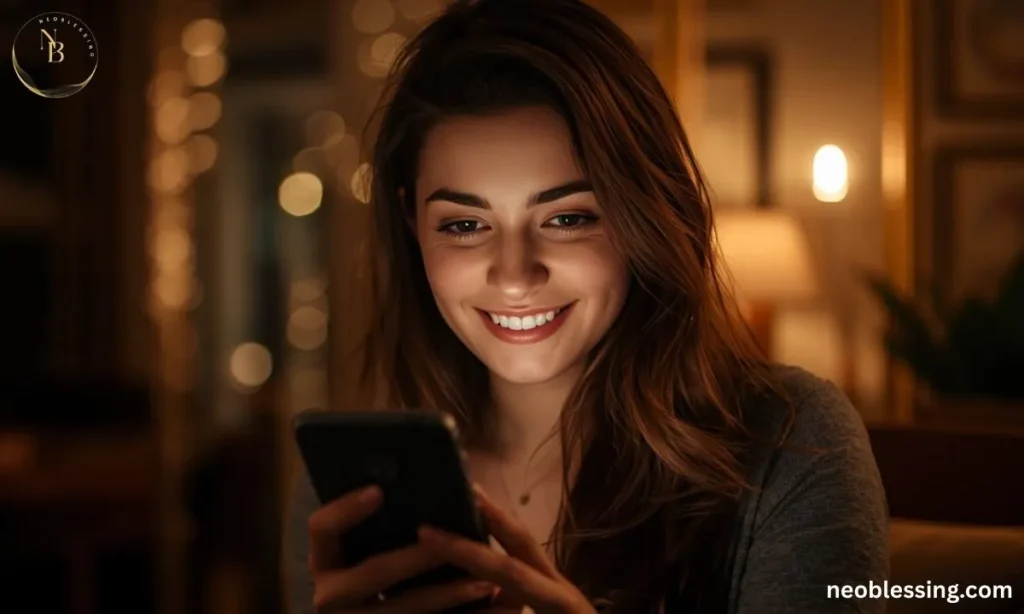 Girlfriend sending romantic new month message