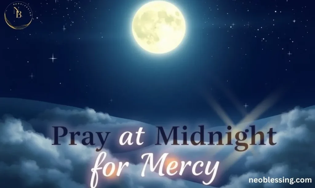 Praying at midnight reflection