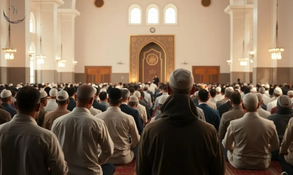 Jumma prayers in mosque