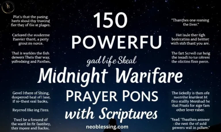 Midnight warfare prayer with scriptures