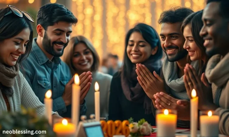 Happy New Year 2026 blessings and prayers scene