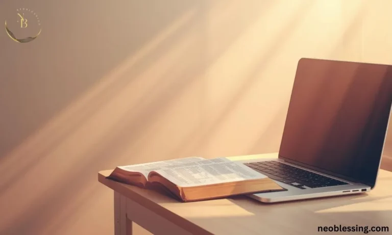 Online class prayer with Bible